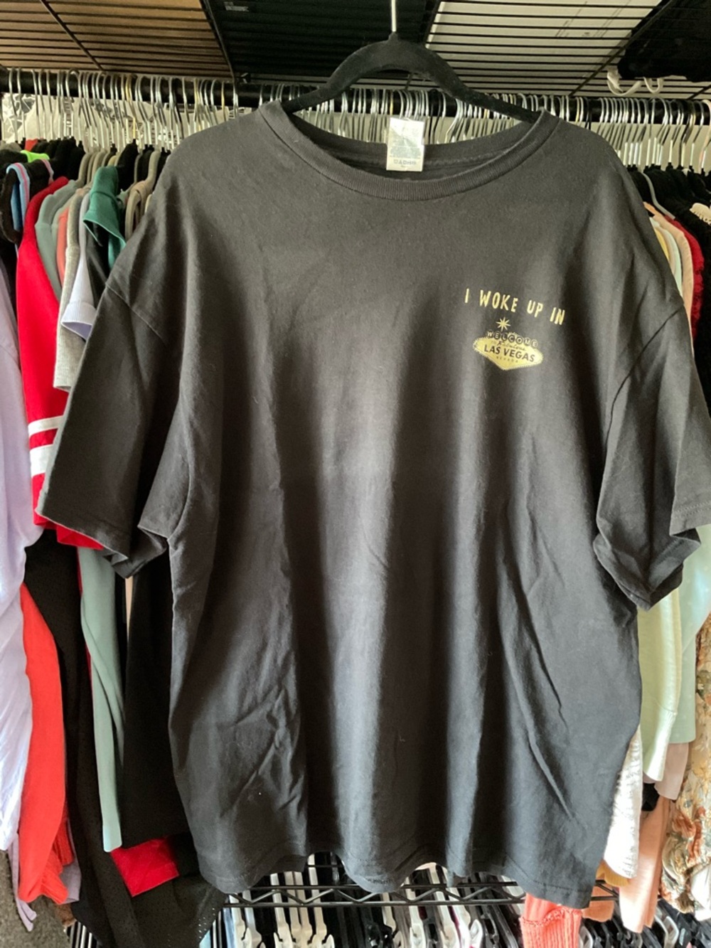 Delta Black 'I Woke Up in Las Vegas' Short Sleeve Tee